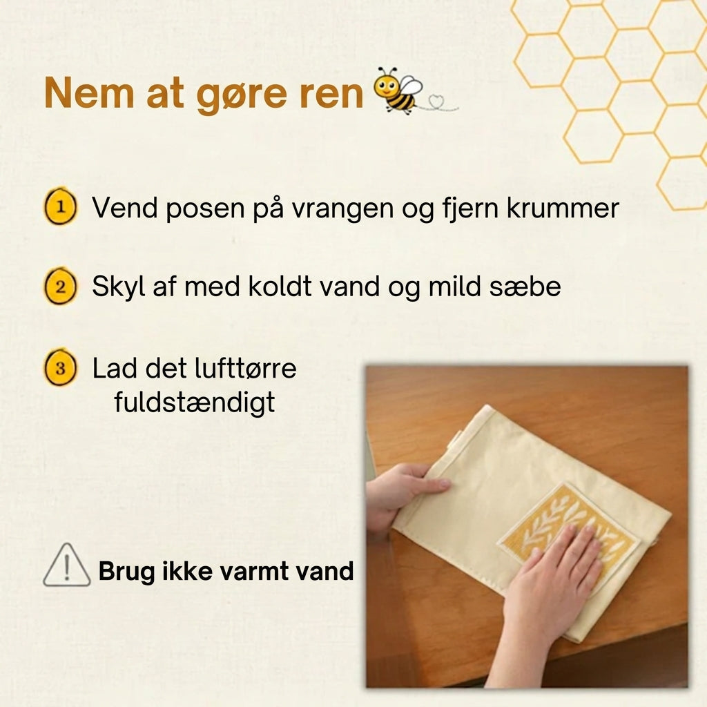 Sådan gør du posen ren